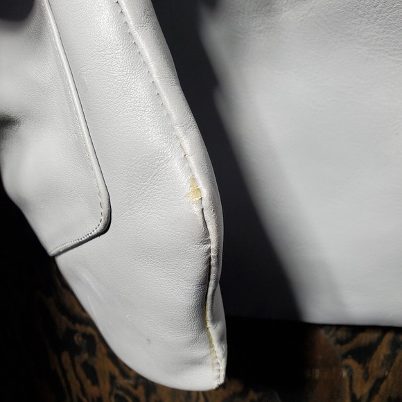 Common Projects Leather Helmet Bag Unisex Grey Crossbody Strap Fabric Lined RARE - Picture 8 of 15